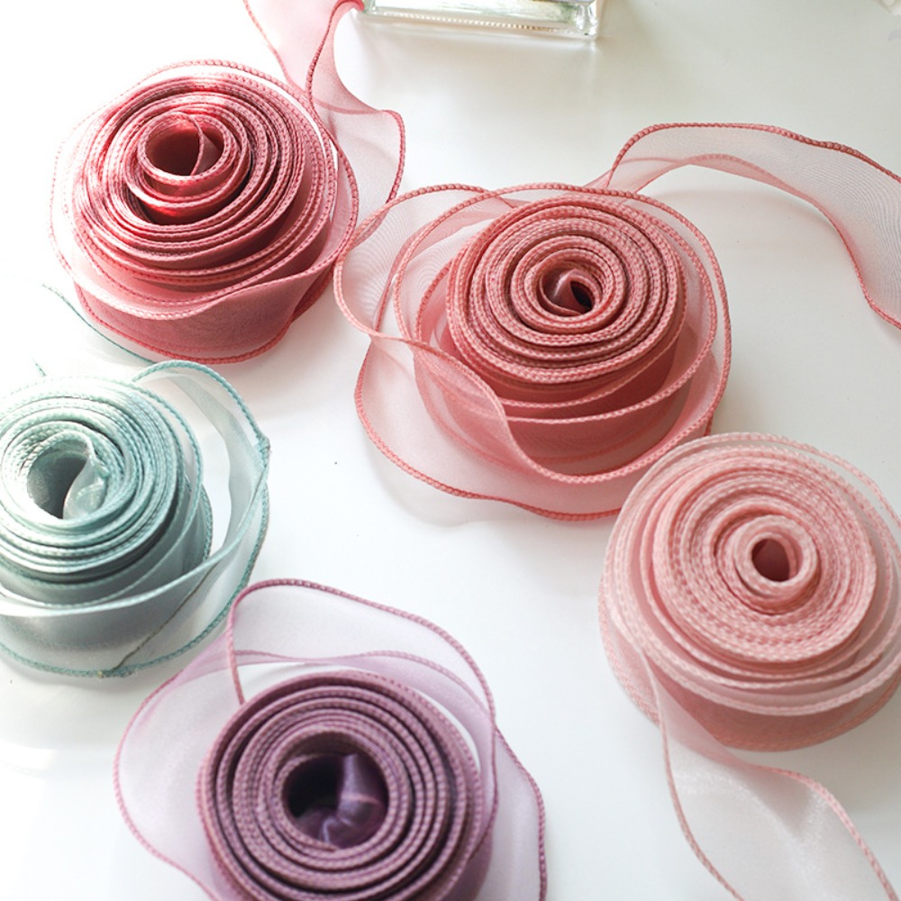 Ribbon Organza Roll - 40mm 10 yarda Saten Kurdele Rulosu