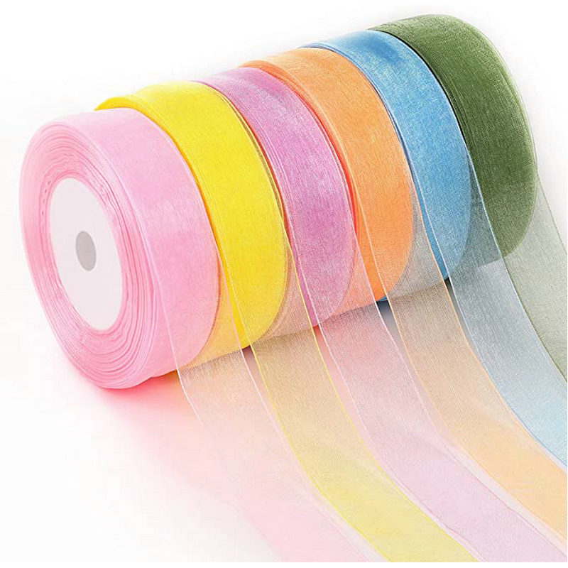 Ribbon Organza Roll - 50 Yards/rulo organze kurdele toptan hediye