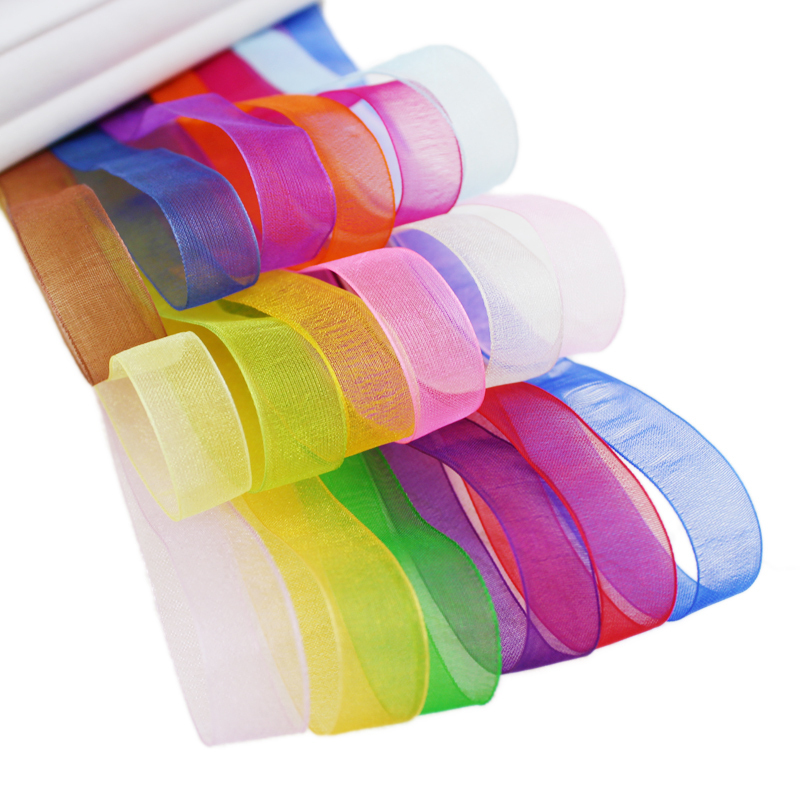 Ribbon Organza Roll - (50 Yard/Rulo) 12mm Organze Kurdeleler Toptan