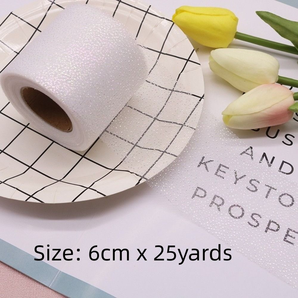 6 CM 25 Metre Kristal Payet Ku - Ribbon Organza Roll incelemesi ve fiyatı