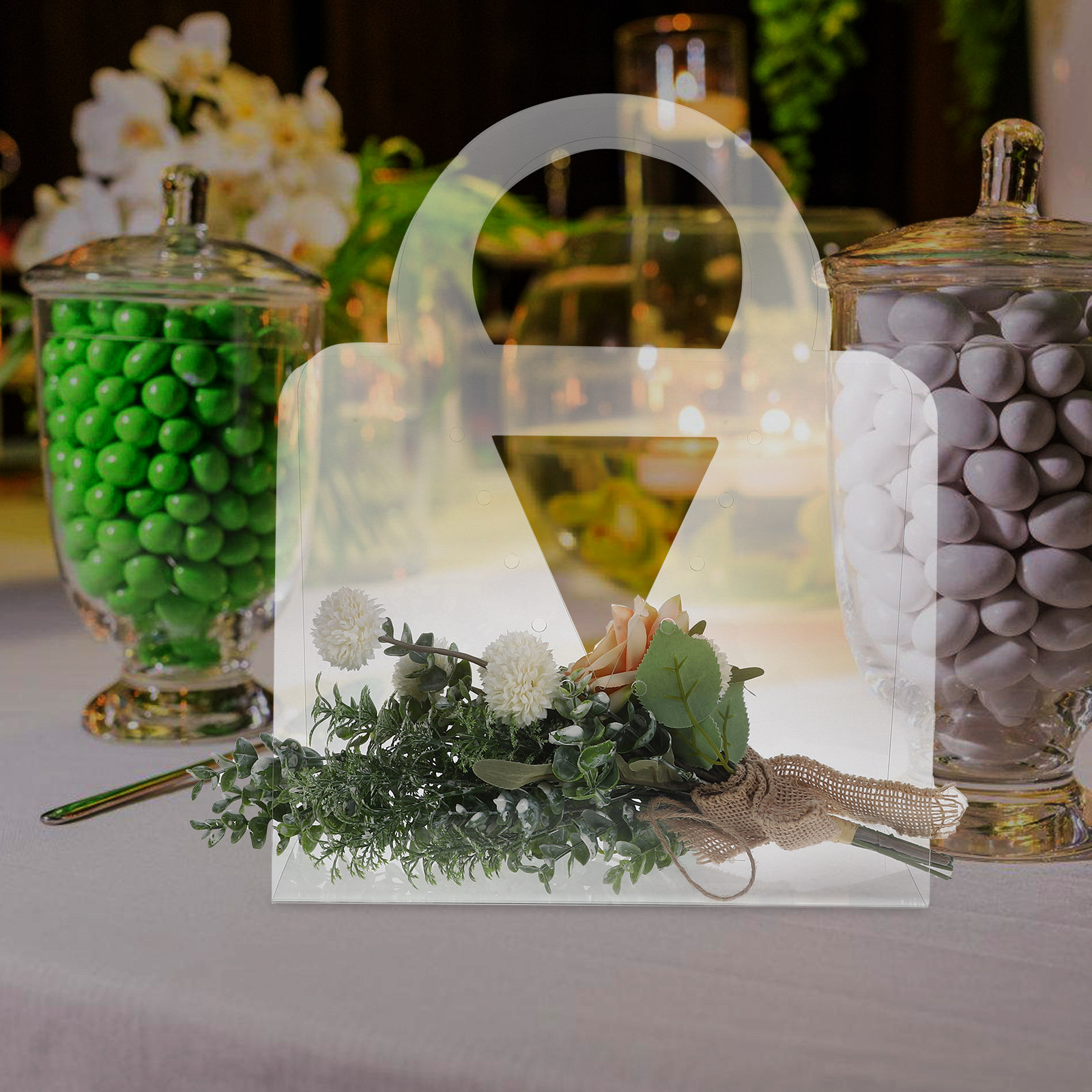 4 Adet Şeffaf Buket Hediye Çan - Florist Supply Shop incelemesi ve fiyatı