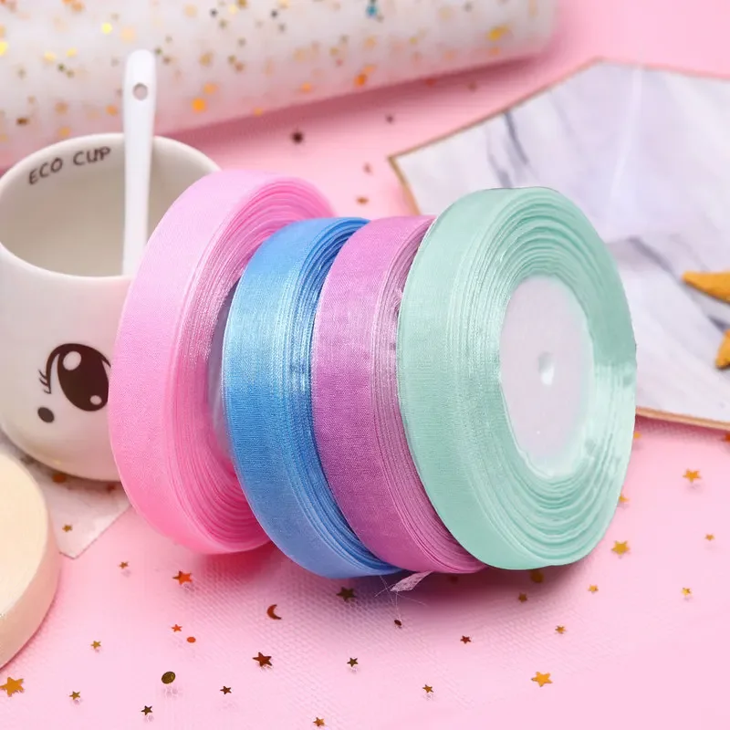 15mm 50 yard/rulo Organze Kurd - Ribbon Organza Roll incelemesi ve fiyatı